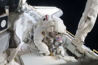 Astronauts Prepare for Second Spacewalk, New Baby