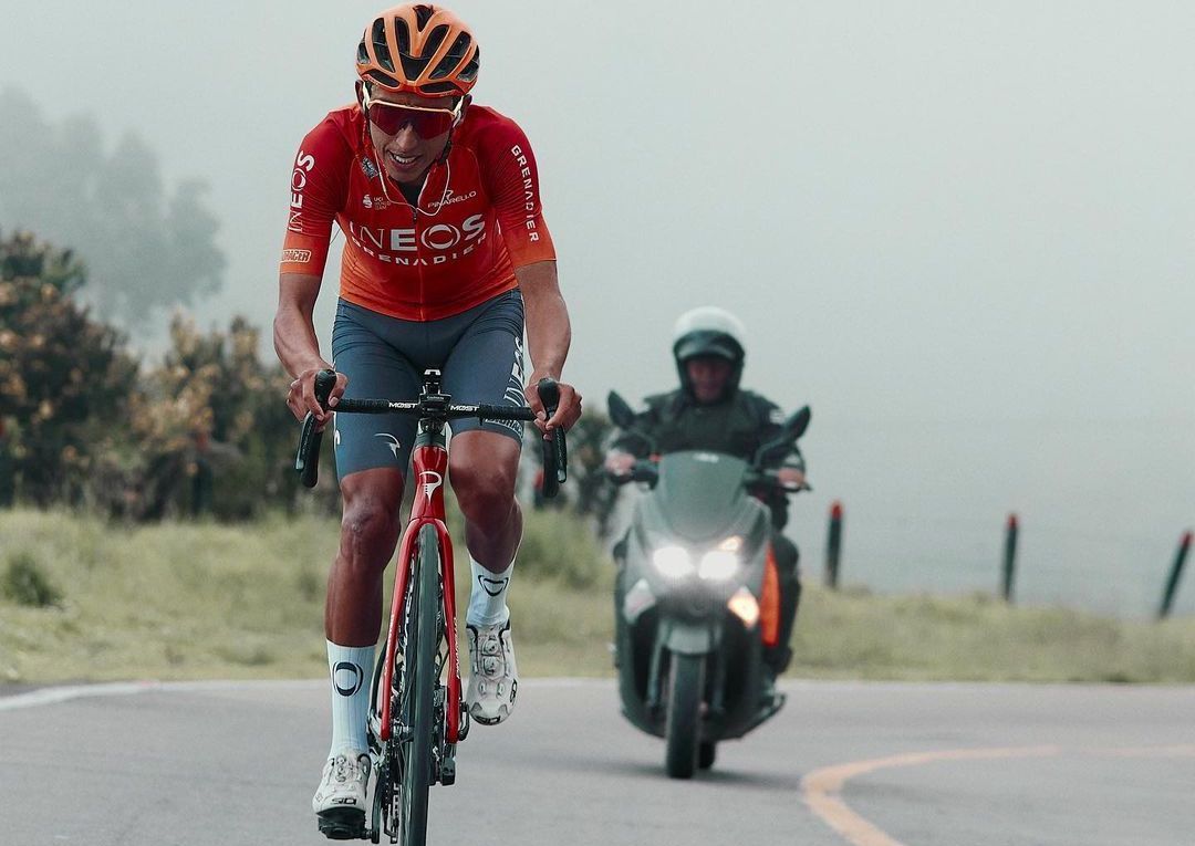 Egan Bernal training in Colombia