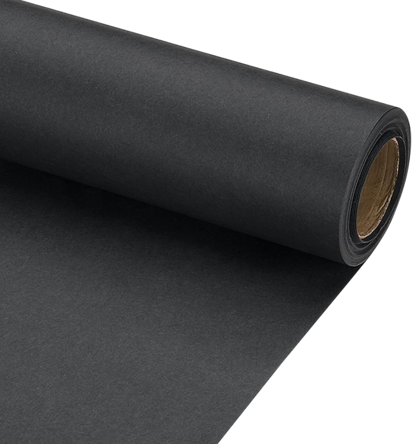 Patikil Wrapping Paper, 12&amp;quot; X 300&amp;quot;(25') 70 Gsm Craft Paper Roll Kraft Packing Paper for Poster Bulletin Board, Gift Wrapping, Black