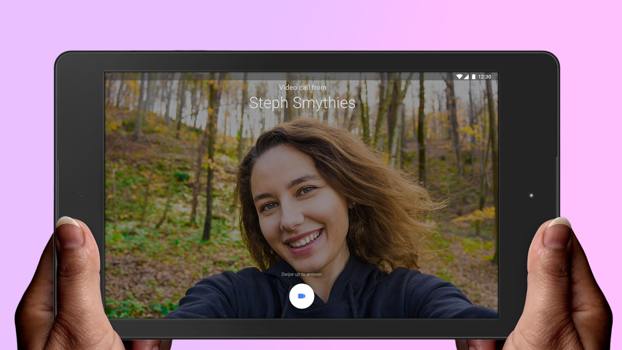 google duo call on tablet