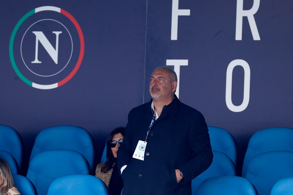 Getty ImagesSport Director Maurizio Micheli of SSC Napoli looks on during the Serie A TIM match between SSC Napoli and Hellas Verona FC at Stadio Diego Armando Maradona on February 4, 2024 in Naples, Italy.