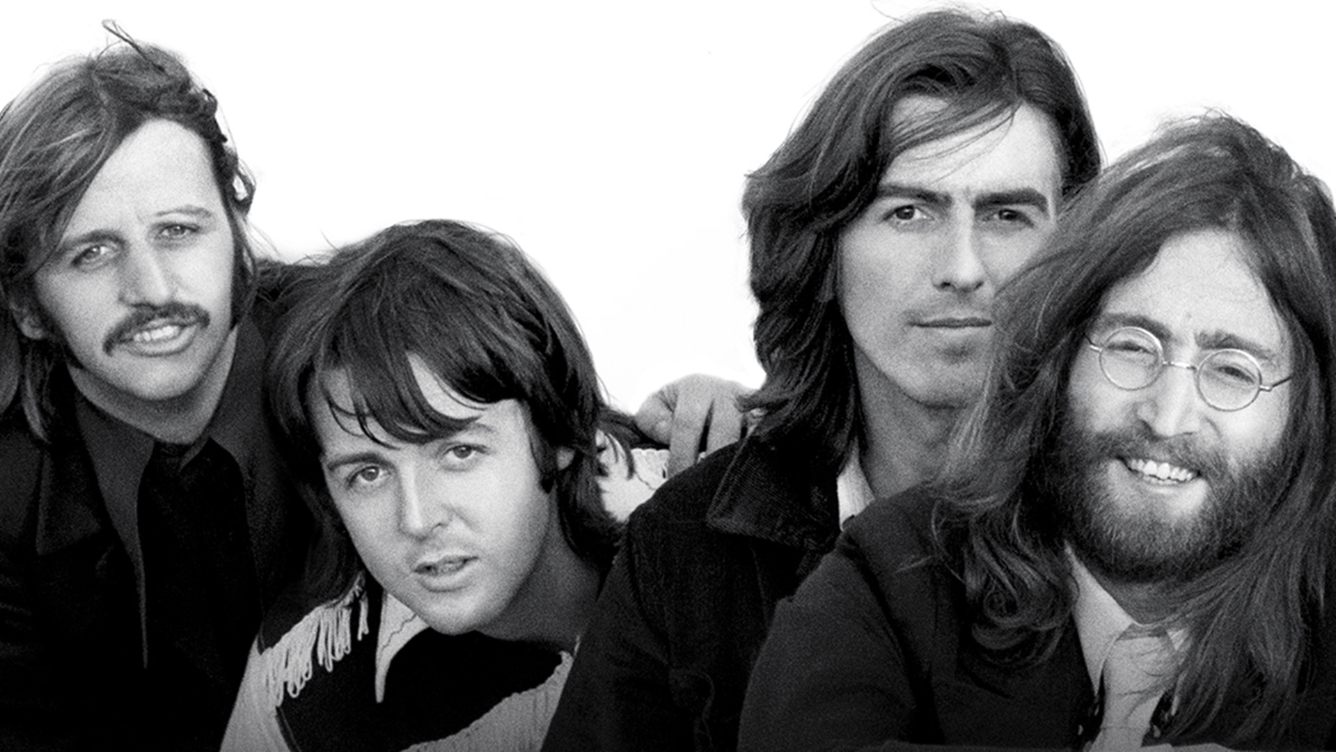 The Beatles, from left to right: Ringo Starr, Paul McCartney, George Harrison, and John Lennon in The Beatles Anthology.