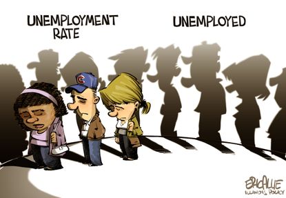 Editorial cartoon U.S. Unemployment Rate