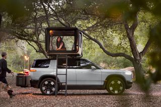 Rivian R2 with Roof Tent