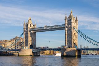 London's Tower Bridge on a sunny day