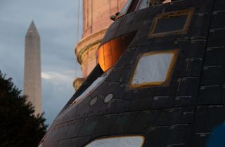 The Orion capsule during its Washington, D.C., visit on July 22, 2018.