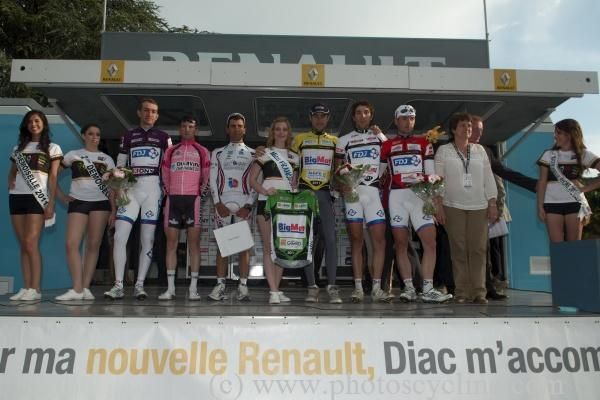 The jersey holders after stage one.