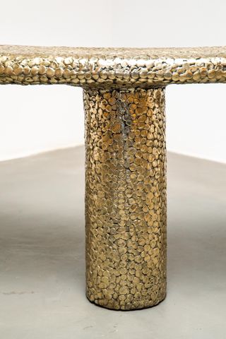 Nifemi Marcus Bello bronze bench detail shot