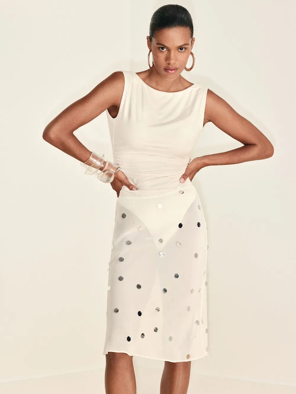 Reformation, Layla Knee Length Skirt