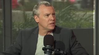 Tate Donovan is interviewed on The Rich Eisen Show in 2019.