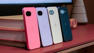 Google Pixel 9a in all the different colors.