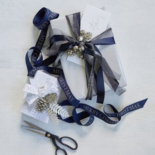 Simple but stylish Christmas gift wrapping with The White Company