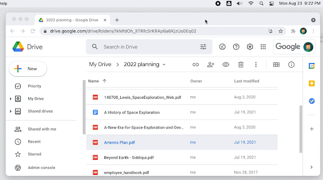 Marking Google Drive files for offline working