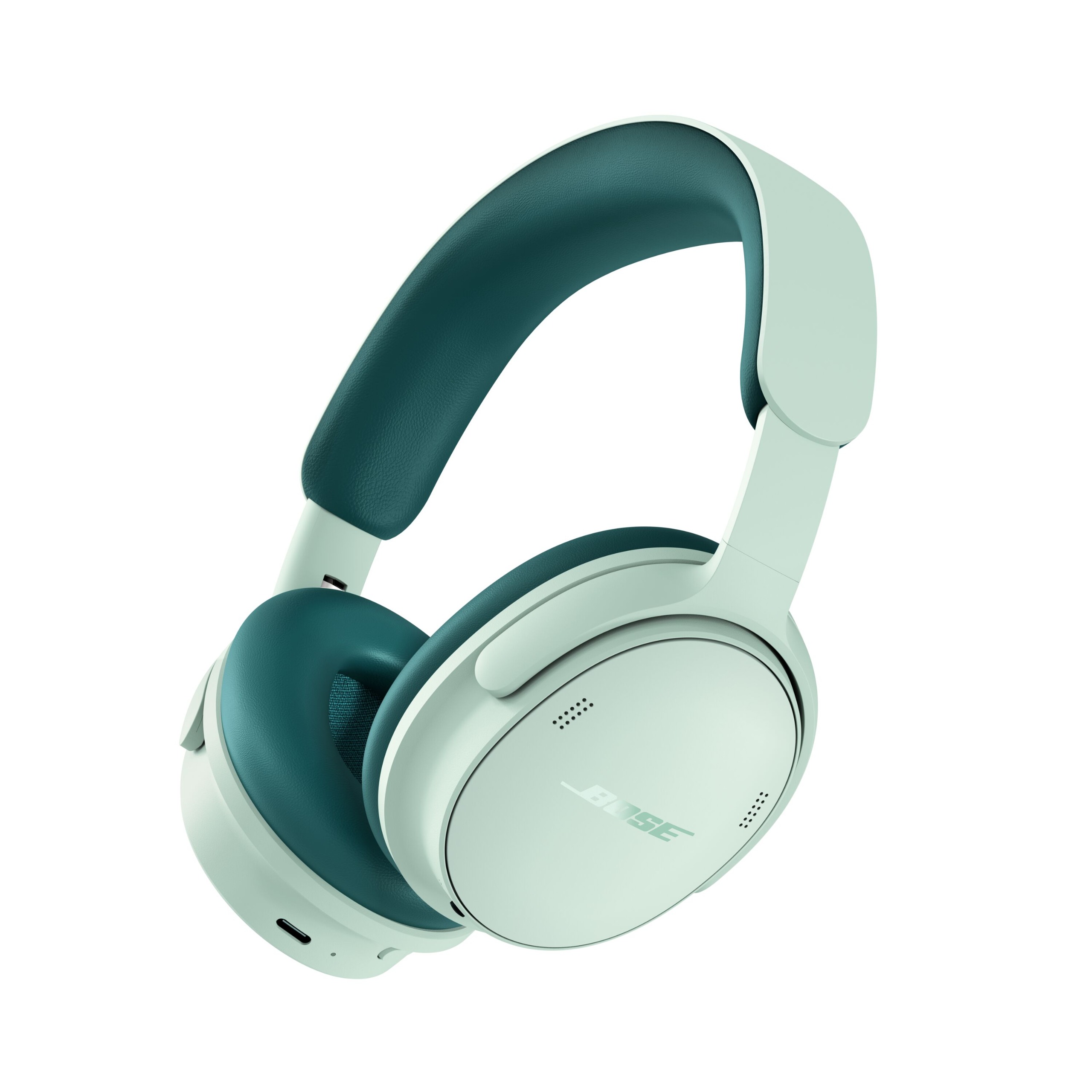 Bose QuietComfort Headphones (2nd Gen) in Dewdrop Mint finish on white background
