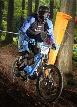 Andrej Sumbergar on his way to becoming Masters 35-39 European Downhill Champion