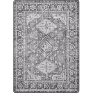 Kueth 8x10 Area Rugs for Living Room Bedroom Dining Room, Machine Washable Large Print Boho Vintage Tribal Aesthetic Carpet, Stain Resistant Floor Cover, Low Pile Kitchen Rugs With Non Slip Backing