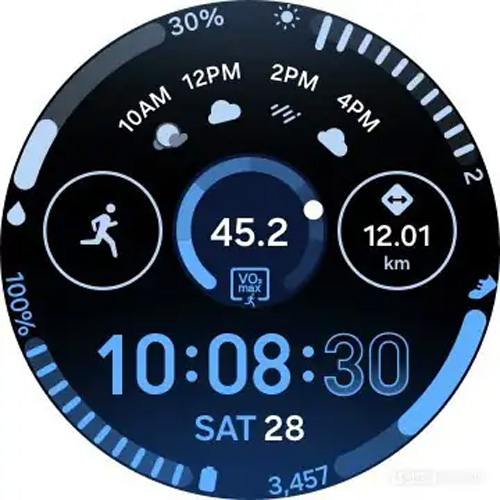 Samsung Galaxy Watch 8 face (found in beta)