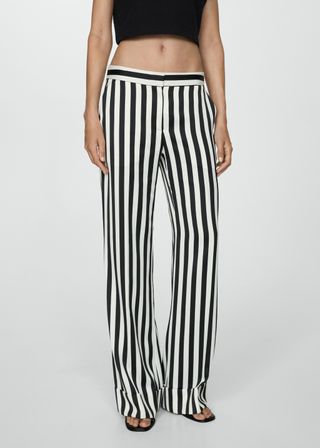 Straight Striped Pants