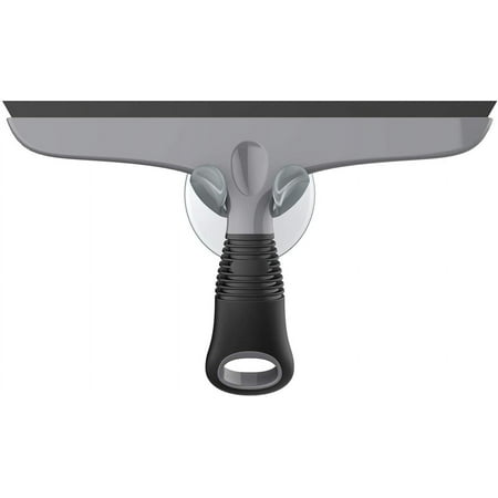 Mr.siga Multi-Purpose Silicon Squeegee Includes Suction Hook, 10 Inch, Grey & Black, 1 Pack