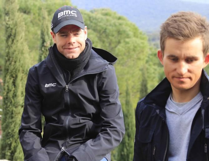 Cadel Evans (BMC) and Michal Kwiatkowski (Omega Pharma-QuickStep).