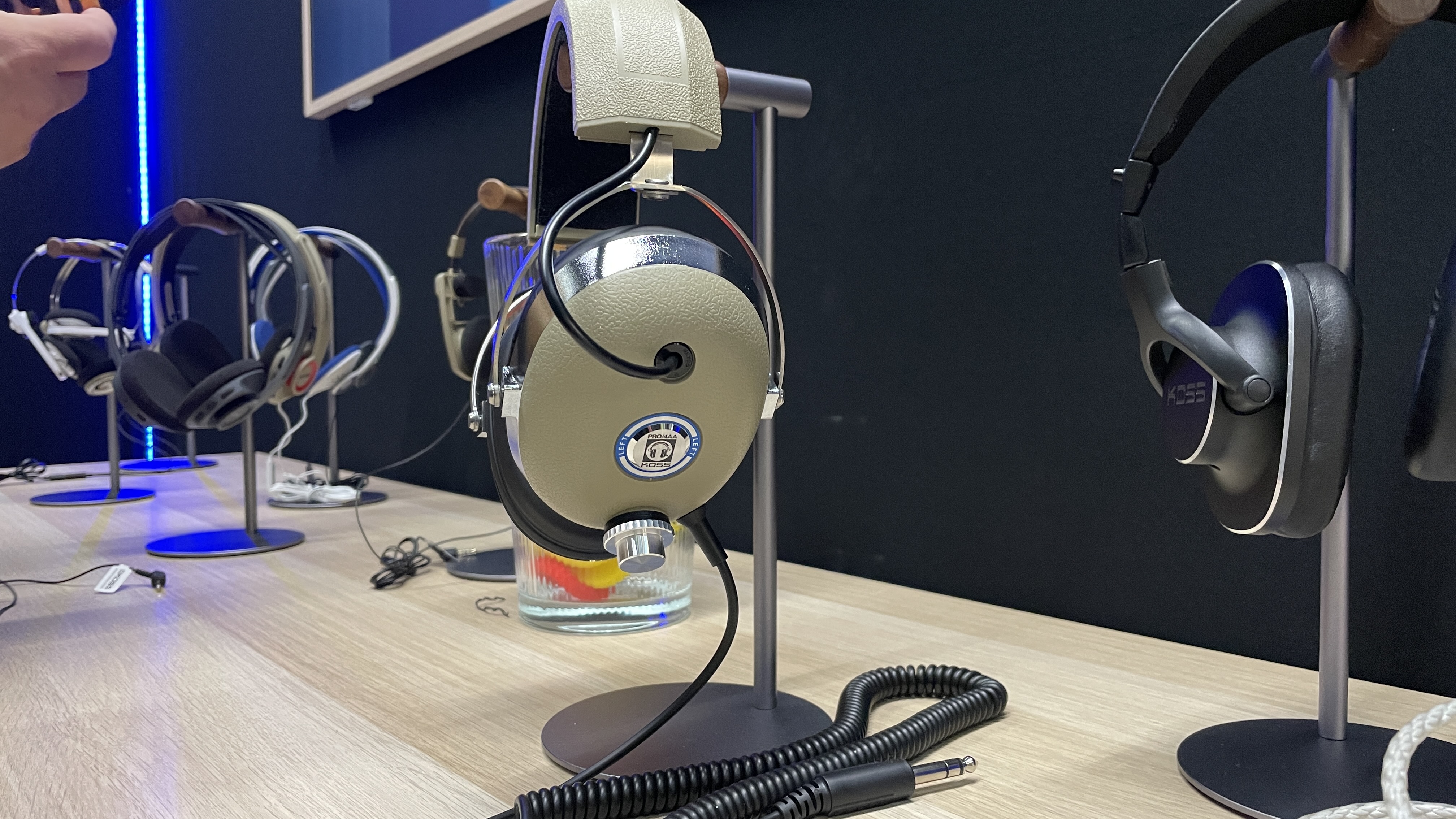 Snapshot of the Paris Audio show, showing new hi-fi equipment at the Palais des Congres, Paris, from October 25 - 27