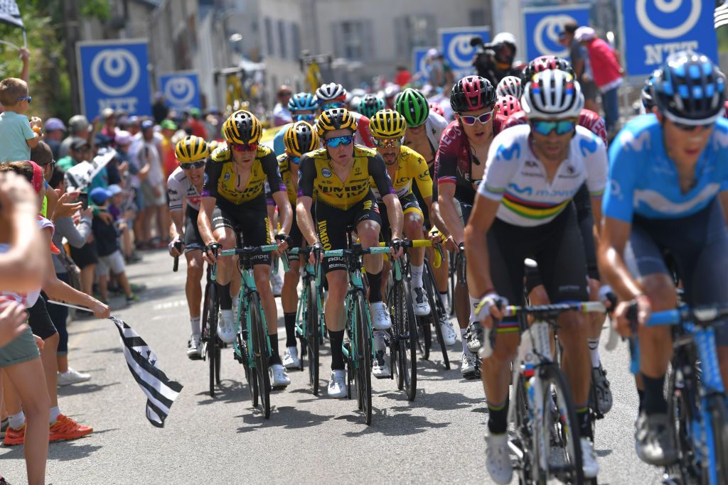Jumbo and Movistar both worked hard on the Tourmalet