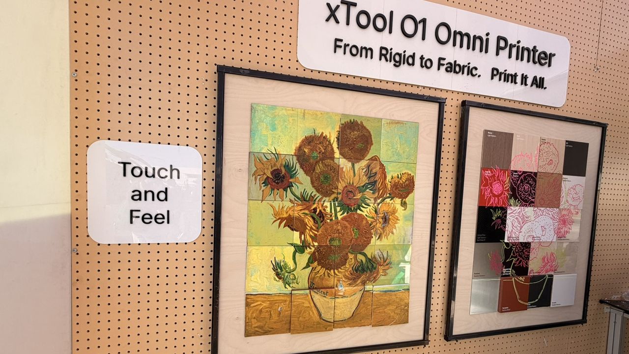 xTool 01 Omni UV printer at Open Sauce 2026