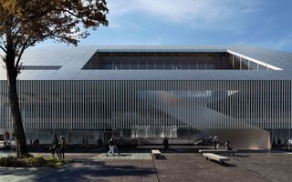 Archviz: Exterior of convention building