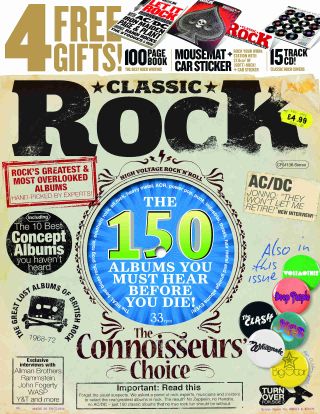 The cover of Classic Rock magazine issue 138 featuring 150 Albums To Hear Before You Die