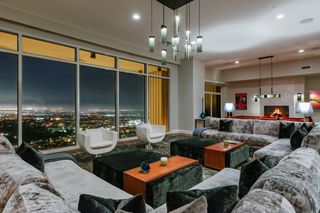 The open plan living area at Matthew Perry's condo