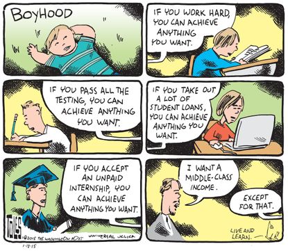 Editorial cartoon U.S. economy