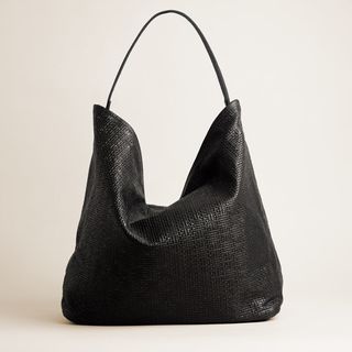 Xl Jane - Slouch Bag - Leather Black Basketweave