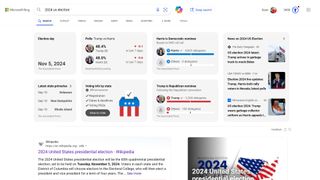 Bing 2024 elections experience