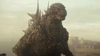 Godzilla in the city in Gozilla Minus One