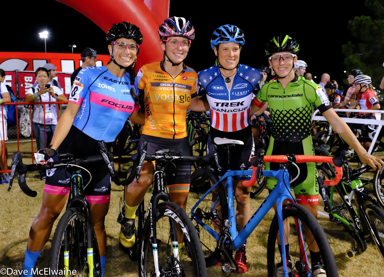 Several of the American women (L to R) Courtenay McFadden, Amanda Miller, Katie Compton, and Kaitie Antonneau.