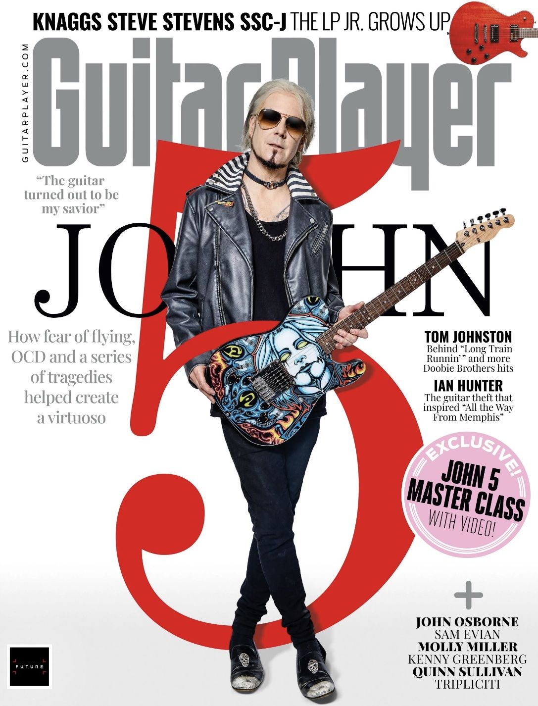 John 5 adorns the cover of Guitar Player&#039;s July 2024 issue