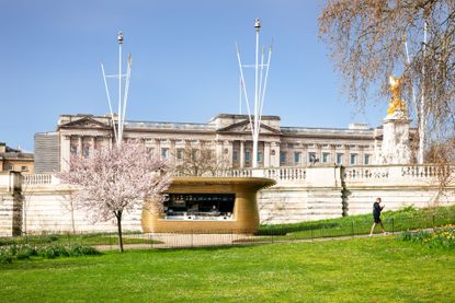 London’s Royal Parks kiosks series showing the one at buckingham gate