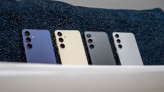 All four retail colorways of the Samsung Galaxy S24