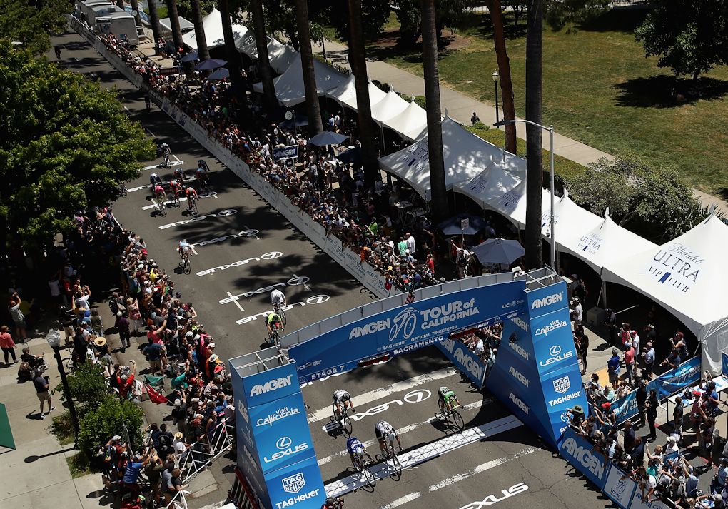 The Tour of California course in Sacramento