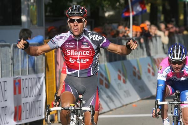 Belgian Philippe Gilbert (Silence-Lotto) wins the Giro del Piemonte in Novi Ligure, Italy