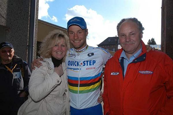 The Boonen family all happy