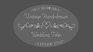 Wedding titles template