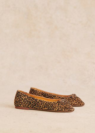 Agathe Low Ballerinas - Leopard - Bovine Leather - Sézane