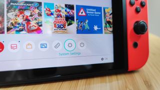 Nintendo Switch reset system settings