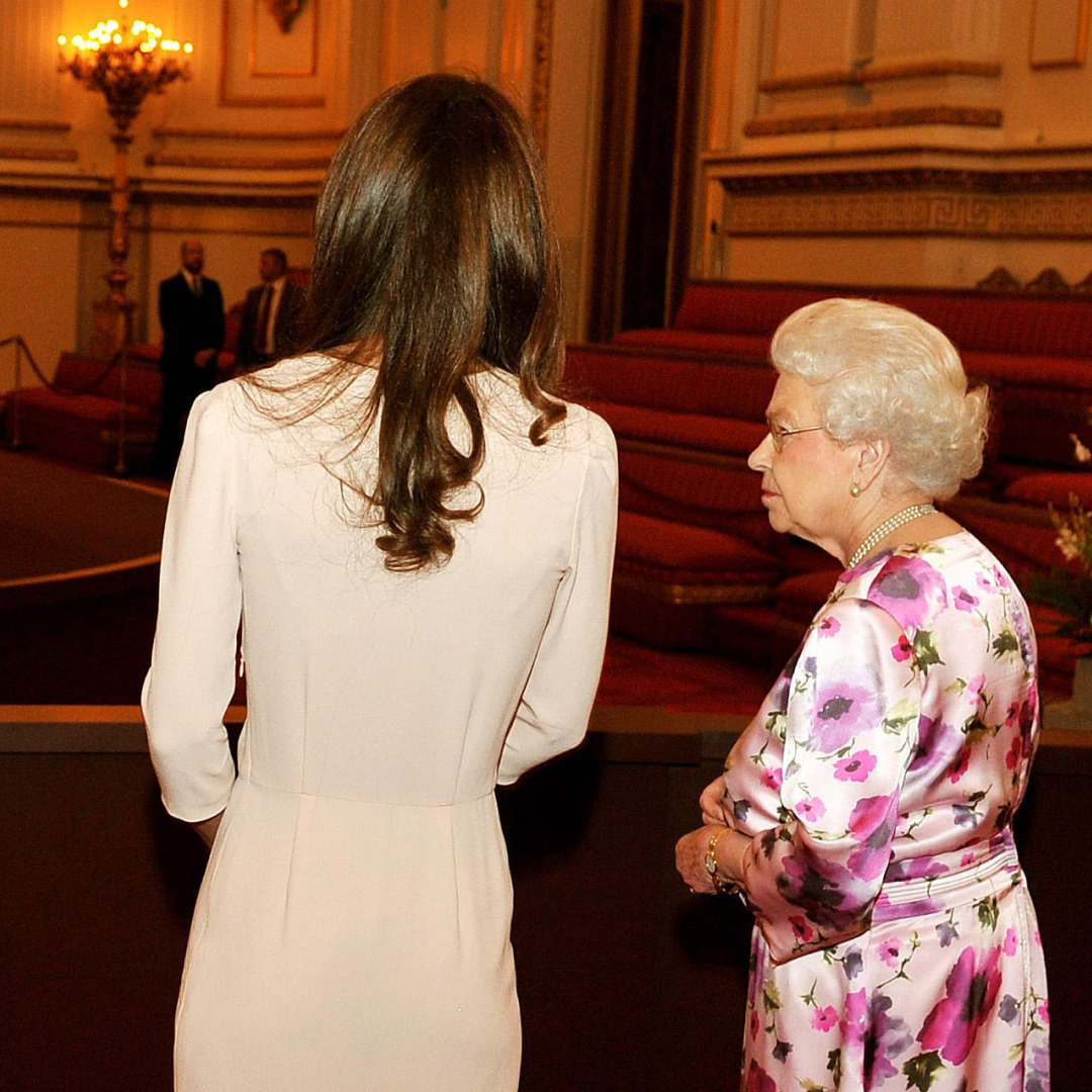 Queen Elizabeth and Kate Middleton