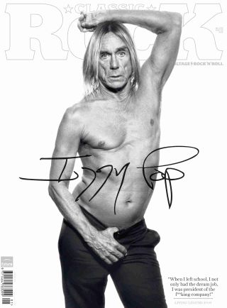 The cover of Classic Rock magazine issue 140 featuring Iggy Pop