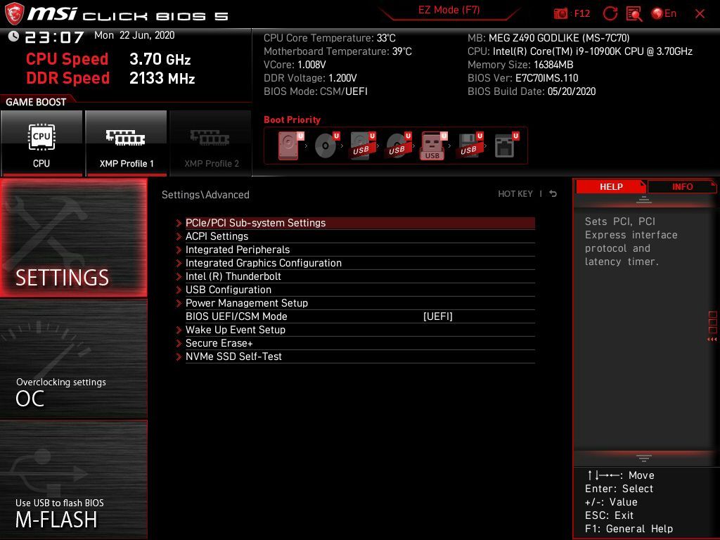 MSI MEG Z490 Godlike
