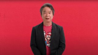 Shigeru Miyamoto talking about the Super Mario Bros. movie during the September 2021 Nintendo Direct