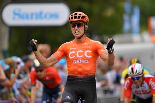 Patrick Bevin wins stage 2 at the Tour Down Under