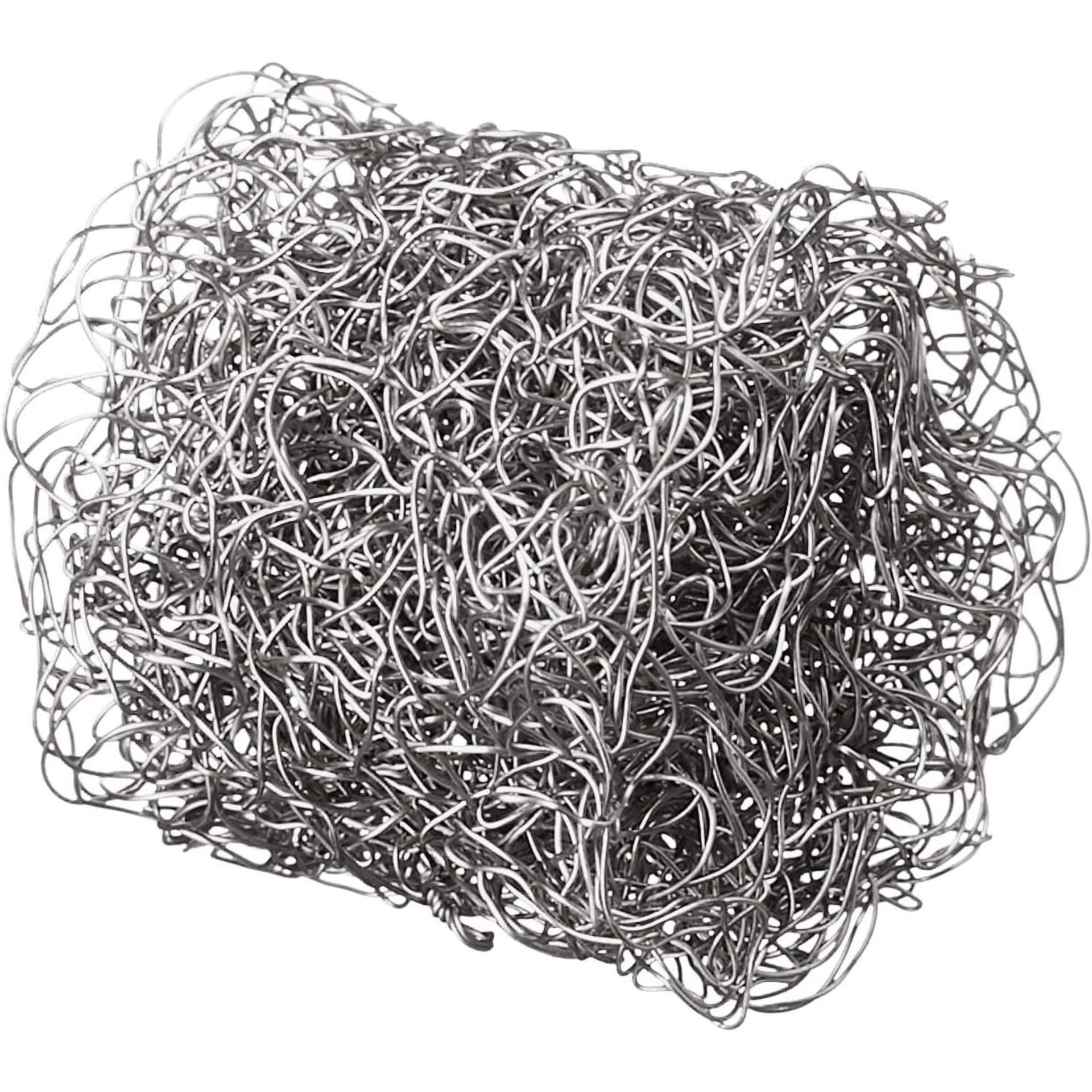 A silver metal kettle scale collector